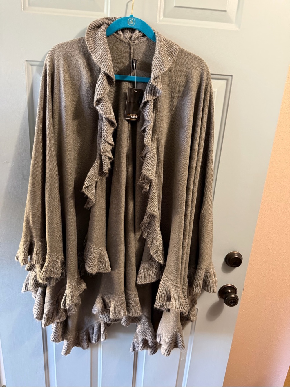 Accessory Street ruffled cardigan one size